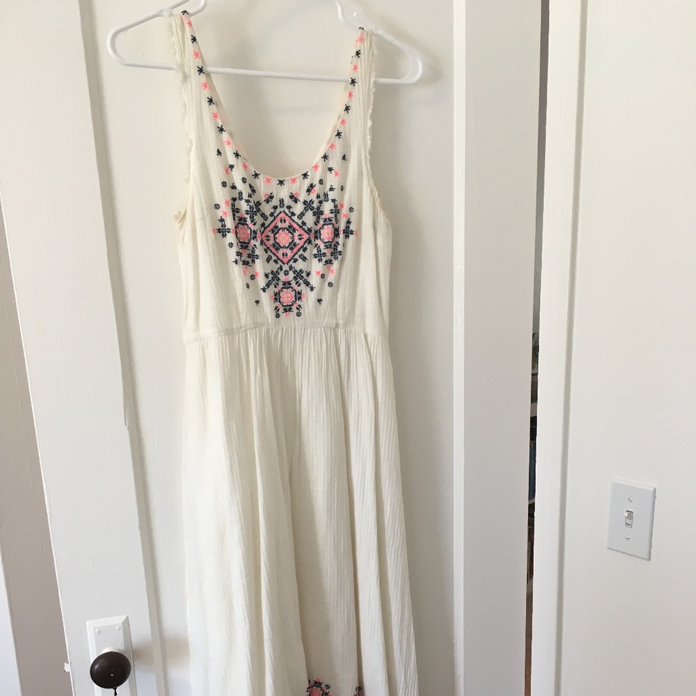 Embroidered Anthropologie Dress